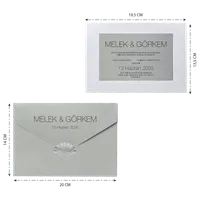 Art Deco Fan Pattern Wedding Invitation