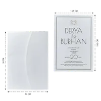 Gold Laurel Wreath Frame Wedding Invitation