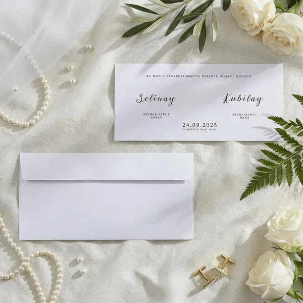 Art Deco Fan Pattern Wedding Invitation