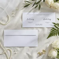 Art Deco Fan Pattern Wedding Invitation