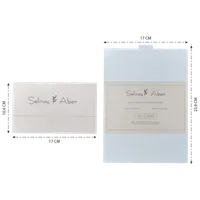 Gatefold Wedding Invitation with Botanical Sprig