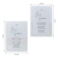 Vellum Overlay Wedding Invitation with White Wax Seal