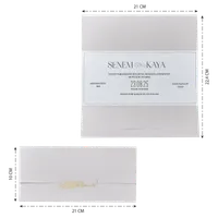 Horizontal Wedding Invitation with Infinity Symbol