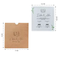 Kraft Envelope Wedding Invitation with Eucalyptus