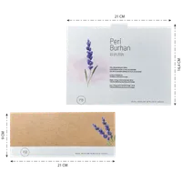 Horizontal Wedding Invitation with Lavender and Kraft Panel