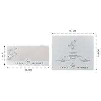 Minimalist Wedding Invitation with Wildflower Line Art