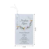 Floral Wreath Bird Wedding Invitation