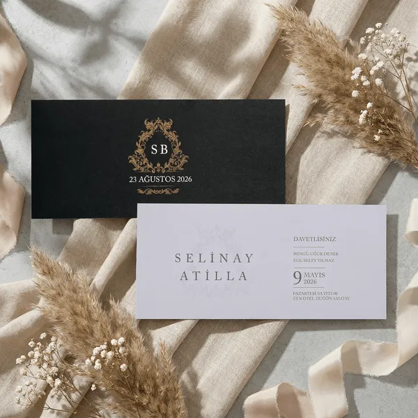 Watercolor Botanical Wedding Invitation Set