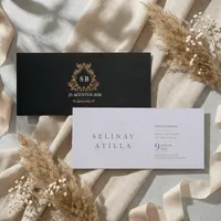 Watercolor Botanical Wedding Invitation Set