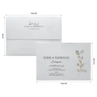 Watercolor Botanical Wedding Invitation Set