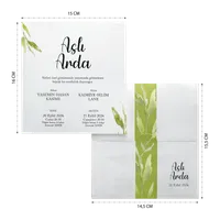 Olive Branch Watercolor Wedding Invitation