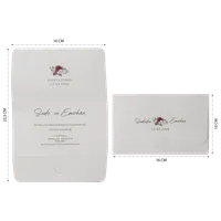 Floral Crest Wedding Invitation