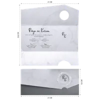 Marble Effect Wedding Invitation