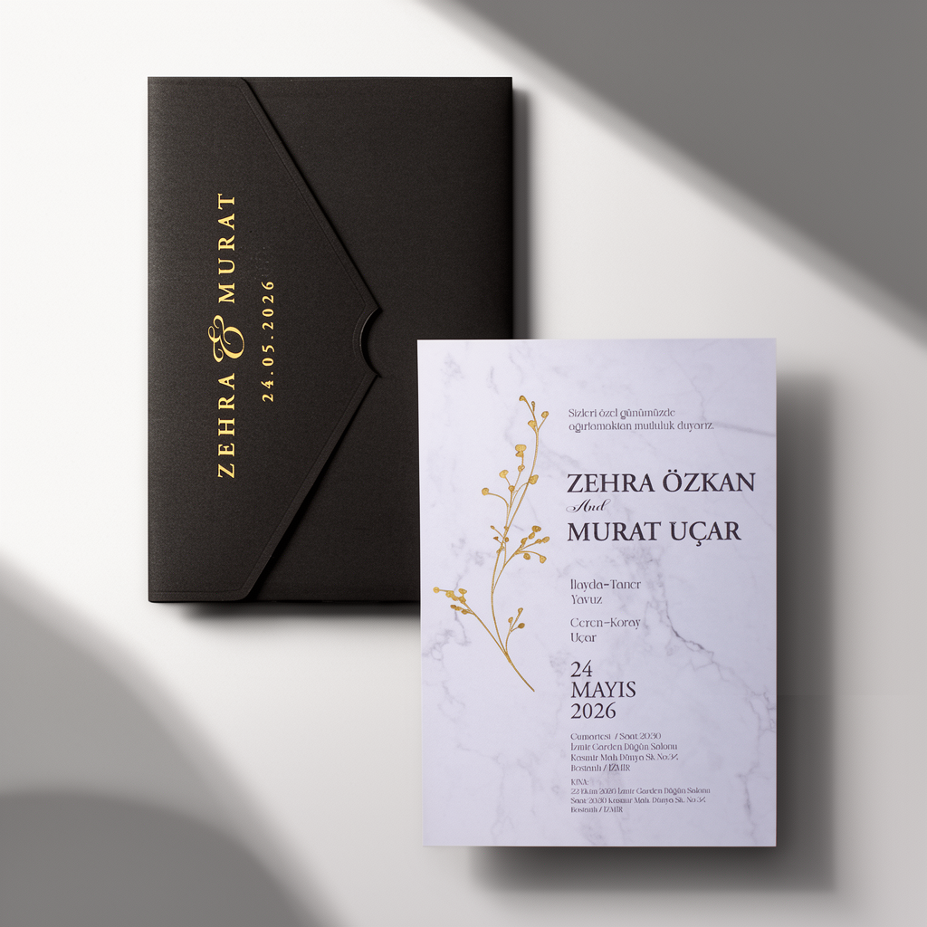 Ornate Monogram Wedding Invitation