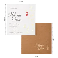 Gold Wreath Black Wedding Invitation