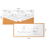 Sage Green Striped Wedding Invitation