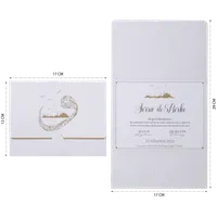 Taupe Wax Seal Wedding Invitation