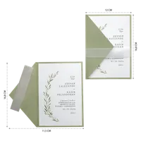 Green Botanical Wedding Invitation
