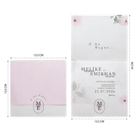 Pink Floral Wedding Invitation Set