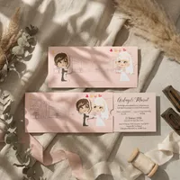 Illustrated Cartoon Wedding Invitation