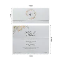 Floral Wreath Wedding Invitation