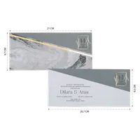 Marble Style Wedding Invitation