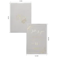 Gold Leaf Wedding Invitation