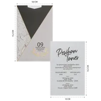 Modern Geometric Wedding Invitation Set