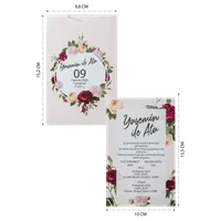 Floral Rose Wedding Invitation