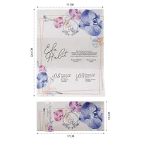Orchid Floral Wedding Invitation