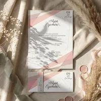 Abstract Geometric Wedding Invitation