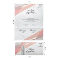 Abstract Geometric Wedding Invitation