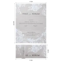 Lace Pattern Wedding Invitation
