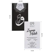 Black Calligraphy Wedding Invitation
