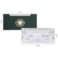 Green Botanical Wedding Invitation