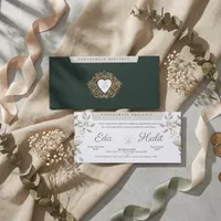 Green Botanical Wedding Invitation
