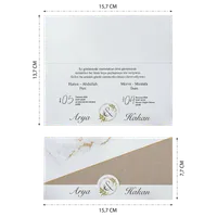 Geometric Gold Wedding Invitation