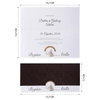 White & Gold Elegant Wedding Invitation