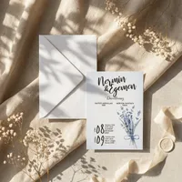 Botanical Wreath Wedding Invitation