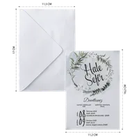 Blue Lavender Wedding Invitation